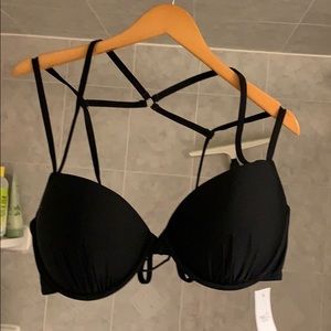 black bikini top